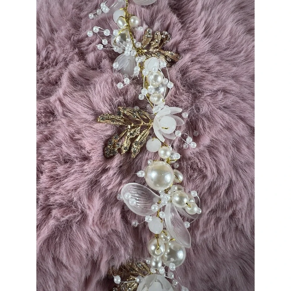 Bride Wedding Hair Vine Accessories Hair Piece Bridal Headpiece gold